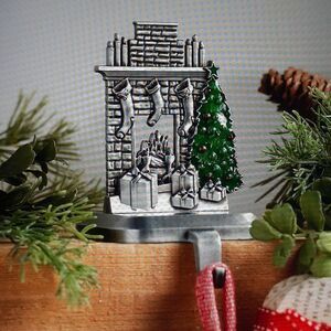 2 New P&H Christmas Tree Stocking Hanger Pewter New In Box